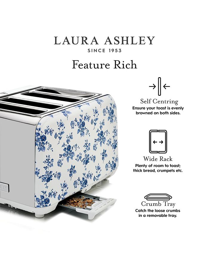 Laura Ashley China Rose 4-Slice Toaster - Macy's
