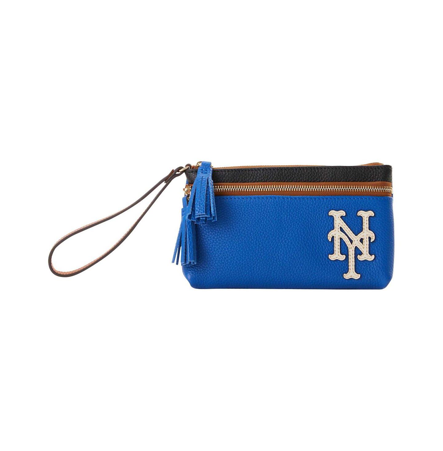 Женская сумка Dooney & Bourke Dooney Bourke New York Mets Infield Double-Zip Wristlet — фото 2