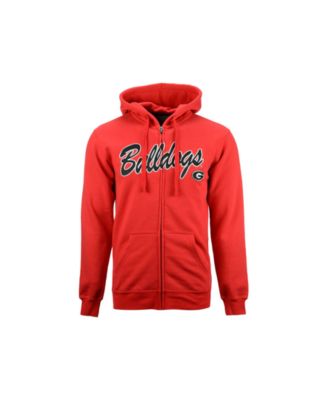 Knights Apparel - Men's Georgia Bulldogs Script Full-Zip Hoodie