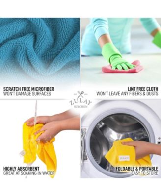 12 Pack Highly Absorbent Microfiber Cleaning Cloths