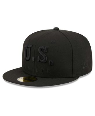 Men's Black USMNT Text 59fifty Fitted Hat