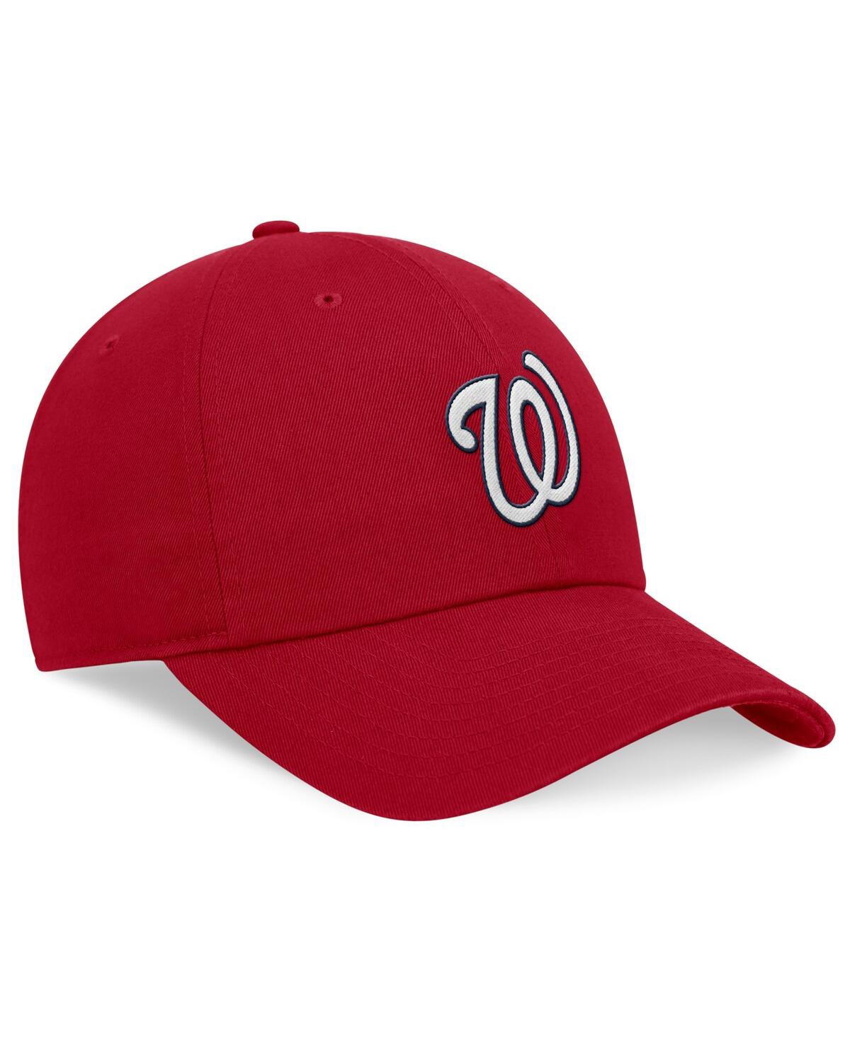 Nike Red Washington Nationals Evergreen Club Adjustable Hat In Gym Red