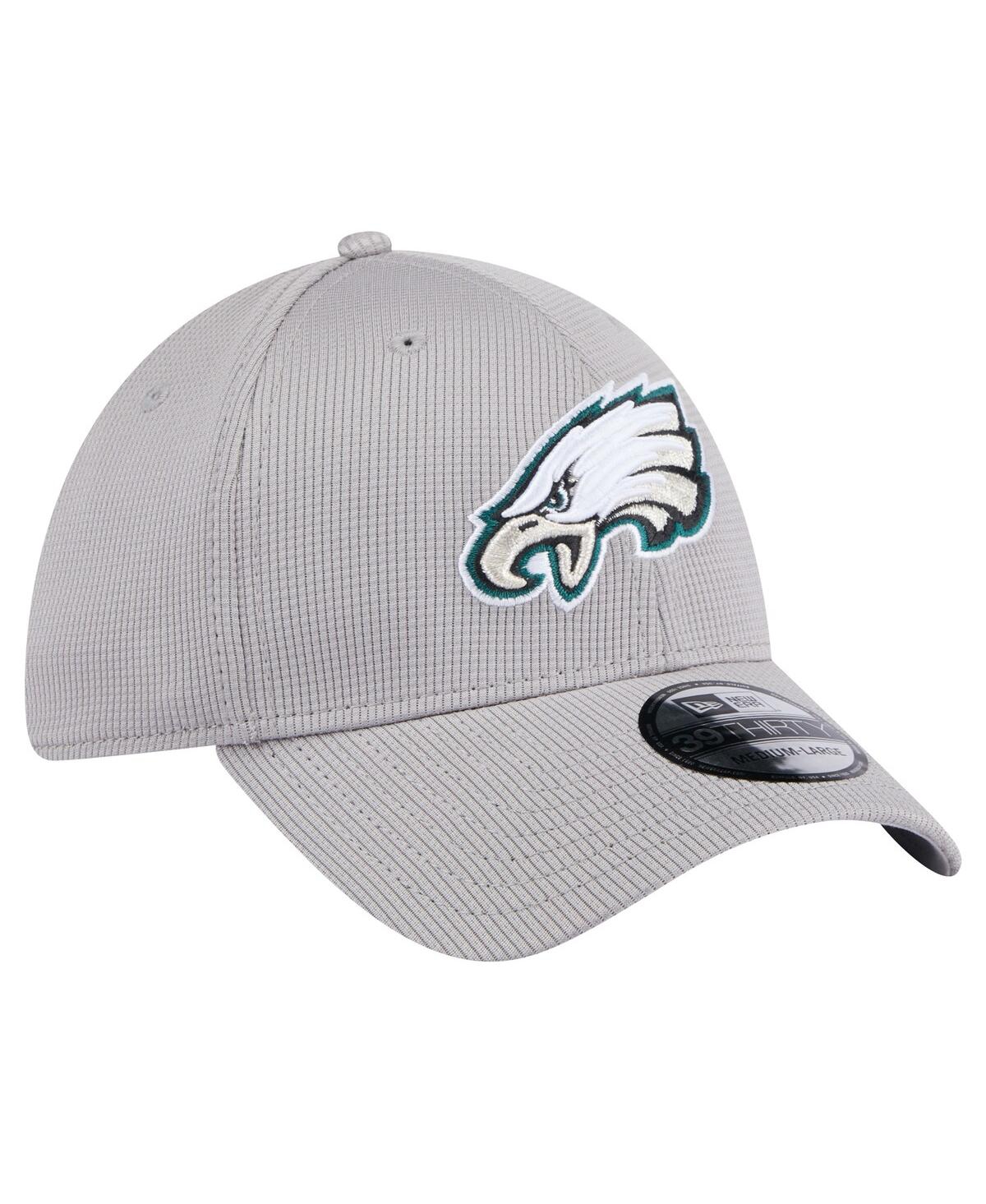 Shop New Era Men's Gray Philadelphia Eagles Active 39thirty Flex Hat