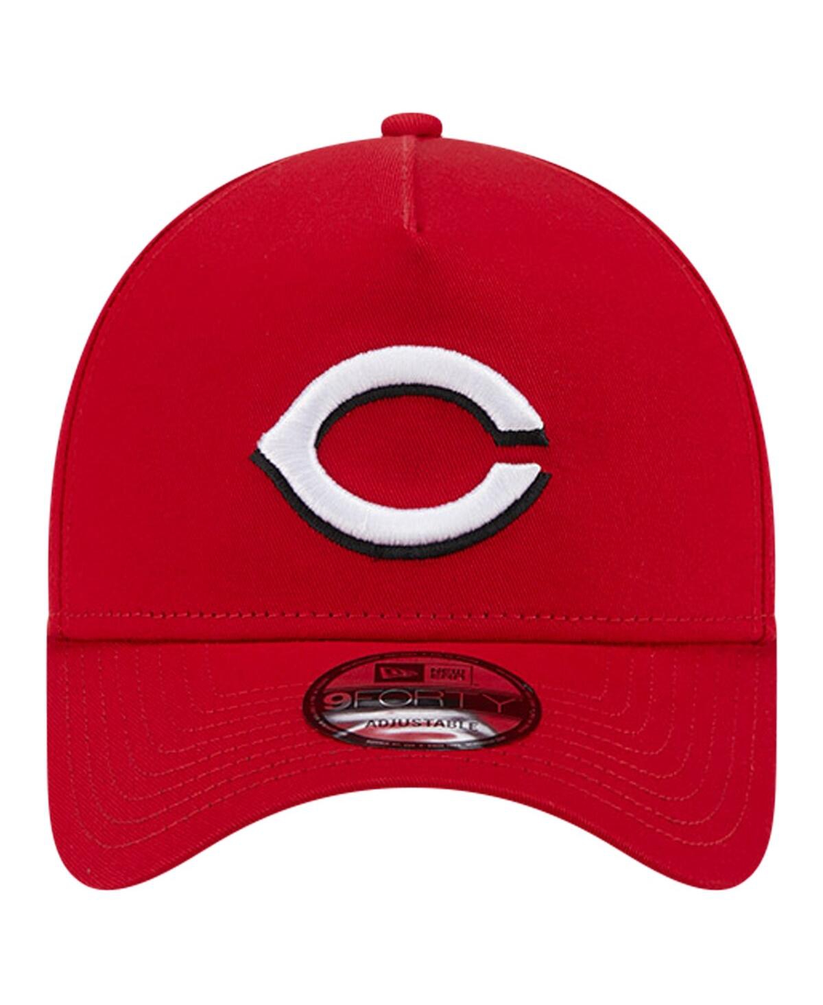 NEW ERA MEN'S RED CINCINNATI REDS TEAM COLOR A-FRAME 9FORTY ADJUSTABLE HAT 