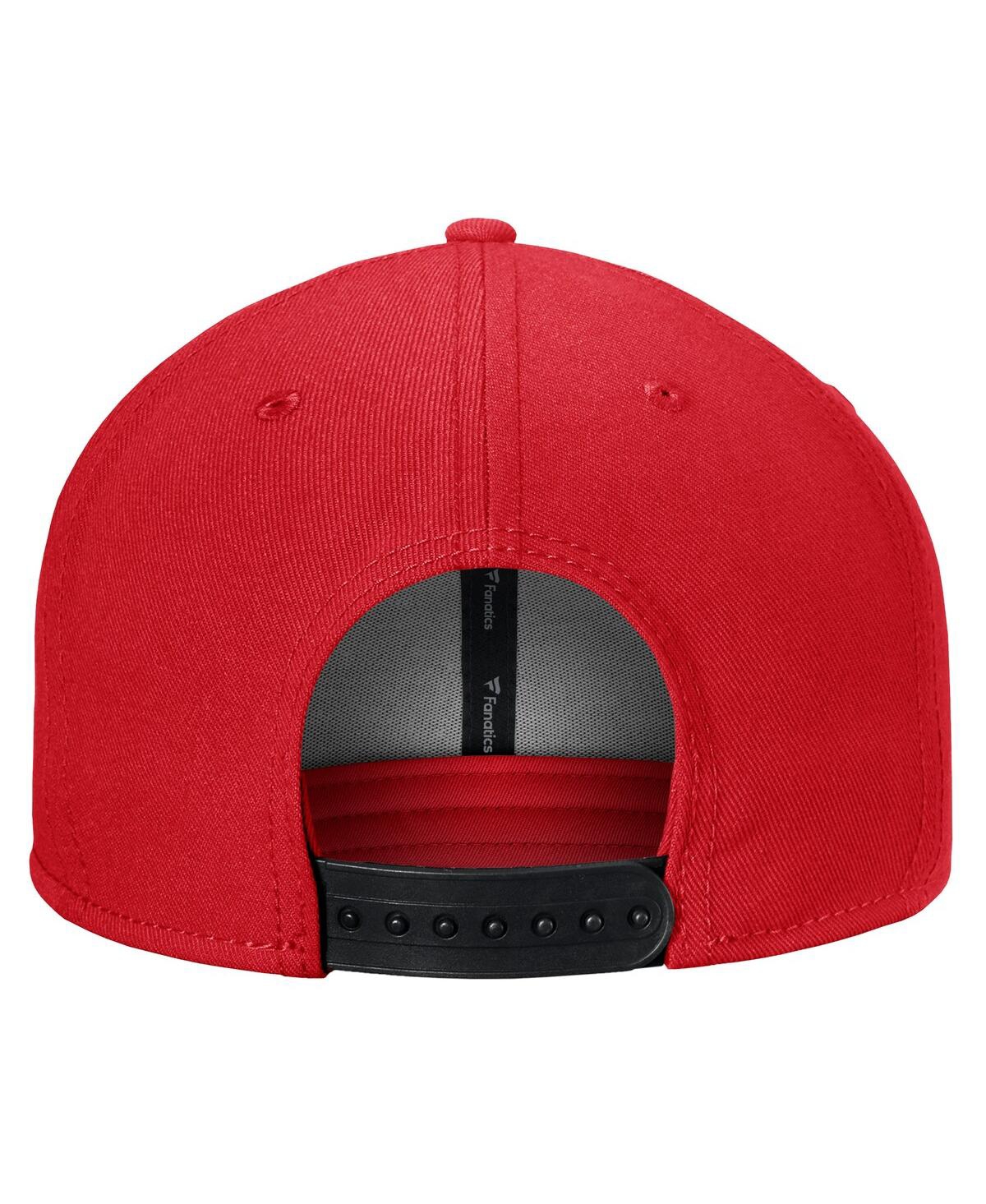 Shop Fanatics Branded Men's Red Chicago Blackhawks Fundamental Adjustable Hat In Red,black