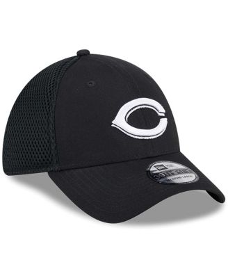 Men's Cincinnati Reds Evergreen Black White Neo 39Thirty Flex Hat