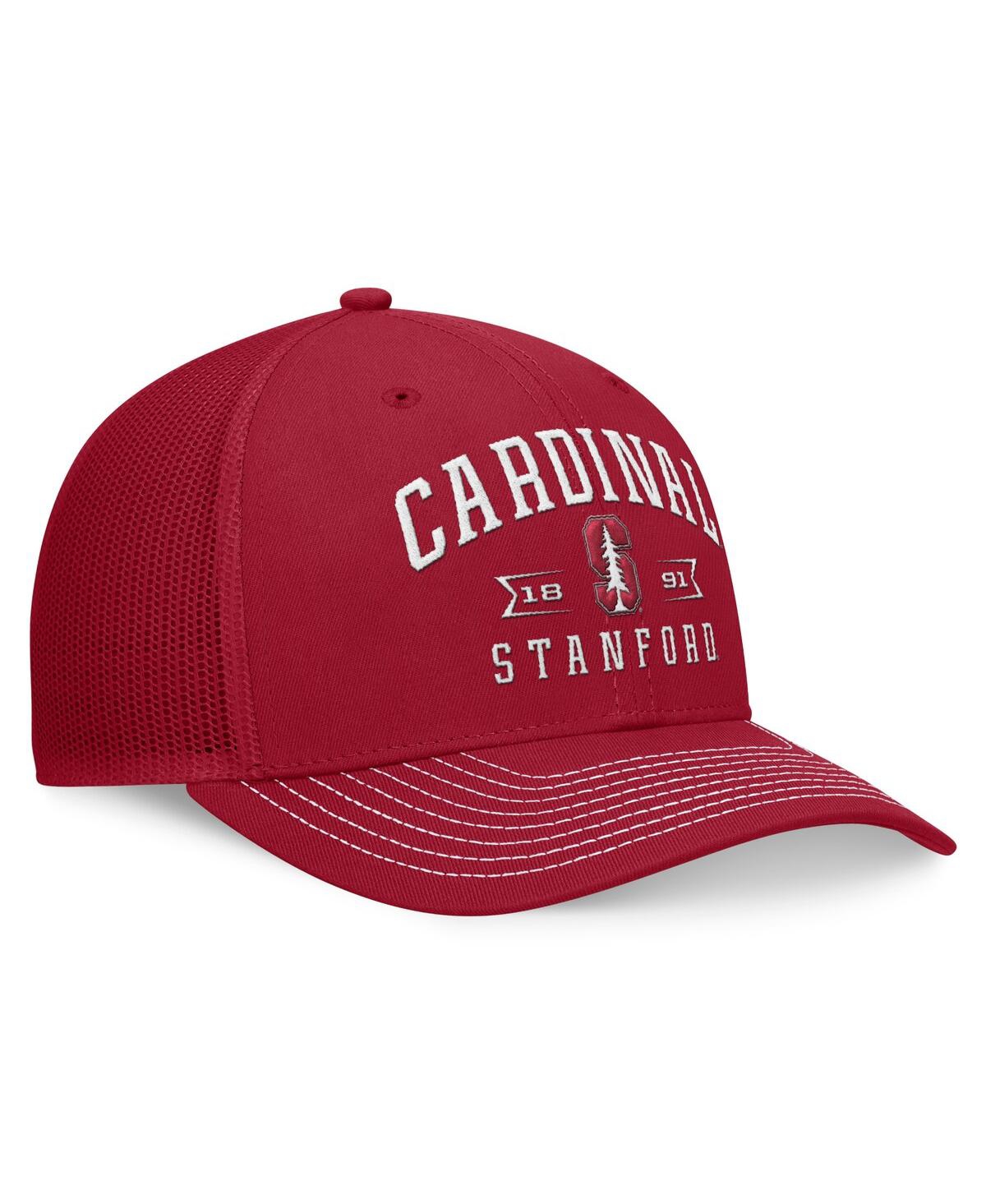 Top Of The World Cardinal Stanford Cardinal Carson Trucker Adjustable Hat In West Card