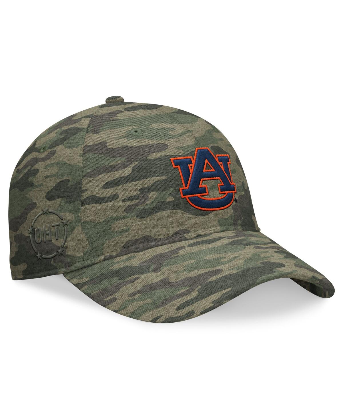 Top Of The World Camo Auburn Tigers Oht Military Appreciation Hound Adjustable Hat In Wdlnd Camo