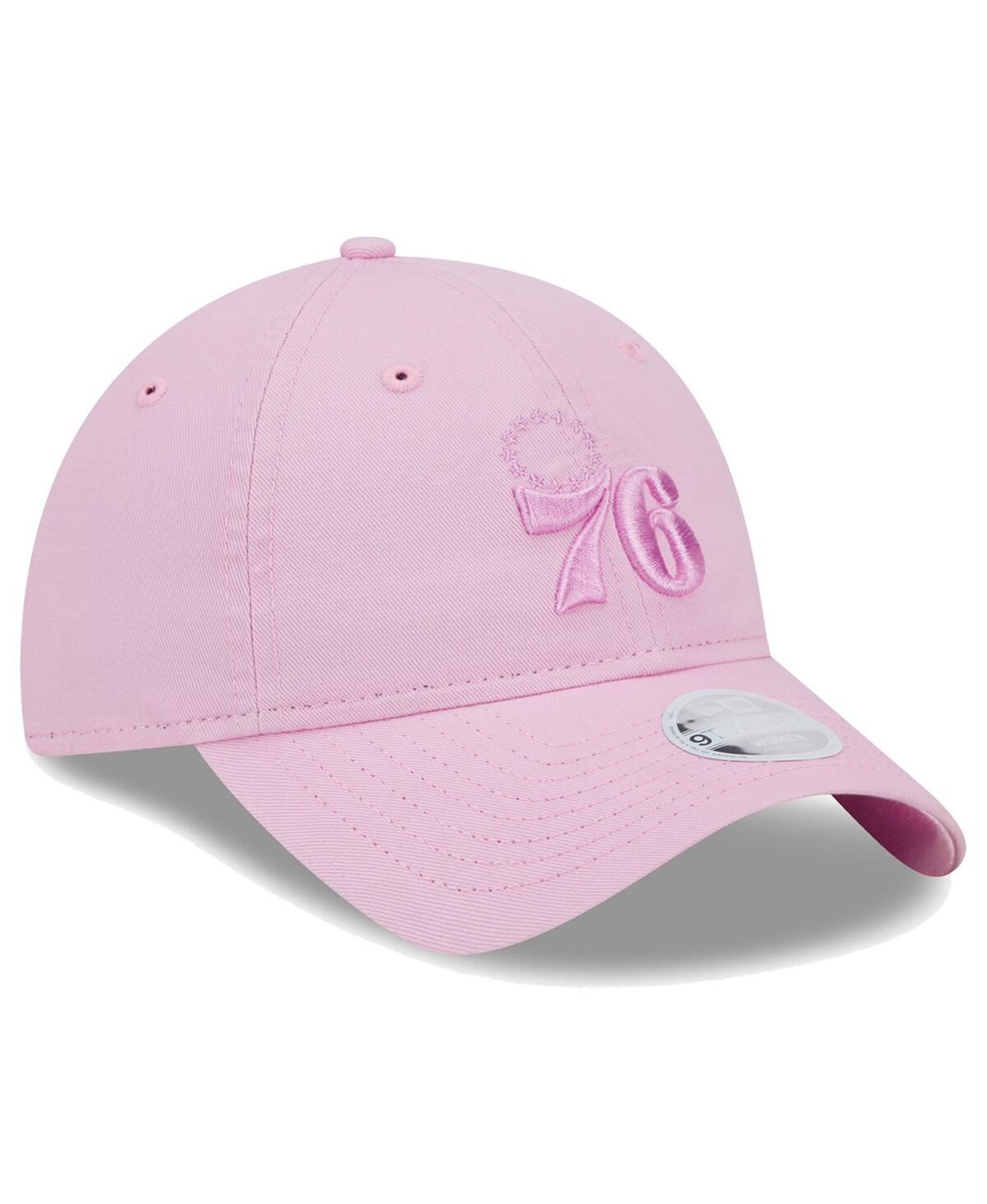 Shop New Era Women's Pink Philadelphia 76ers Colorpack Tonal 9twenty Adjustable Hat