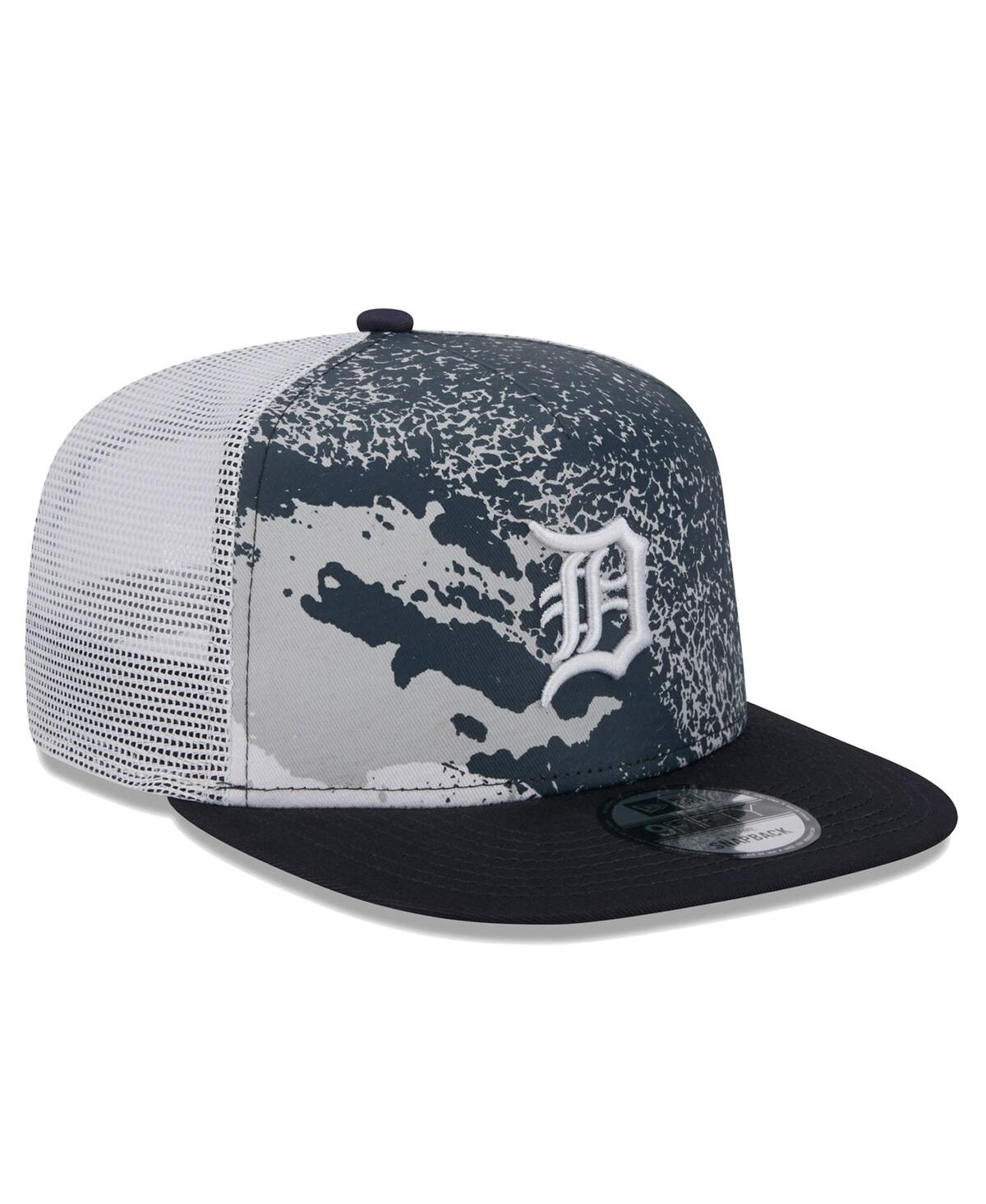 NEW ERA MEN'S NAVY DETROIT TIGERS COURT SPORT 9FIFTY SNAPBACK HAT 