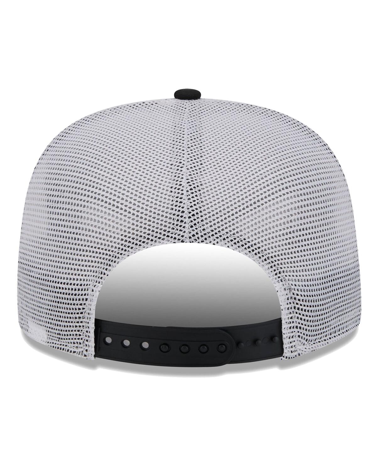 NEW ERA MEN'S BLACK BROOKLYN NETS COURT SPORT SPECKLE 9FIFTY SNAPBACK HAT 