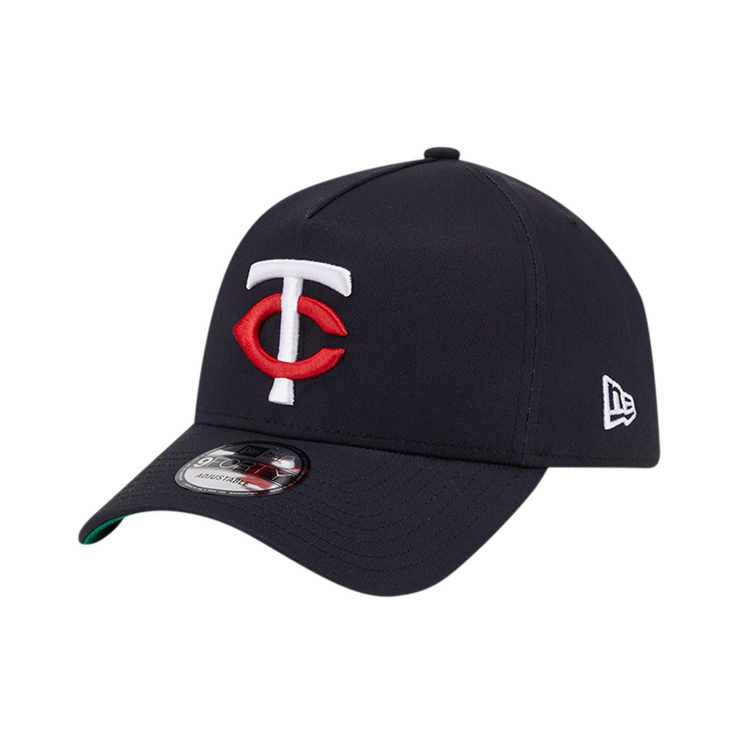 Мужская кепка New Era Navy Minnesota Twins Team Color A-Frame 9Forty Adjustable Hat — фото 1