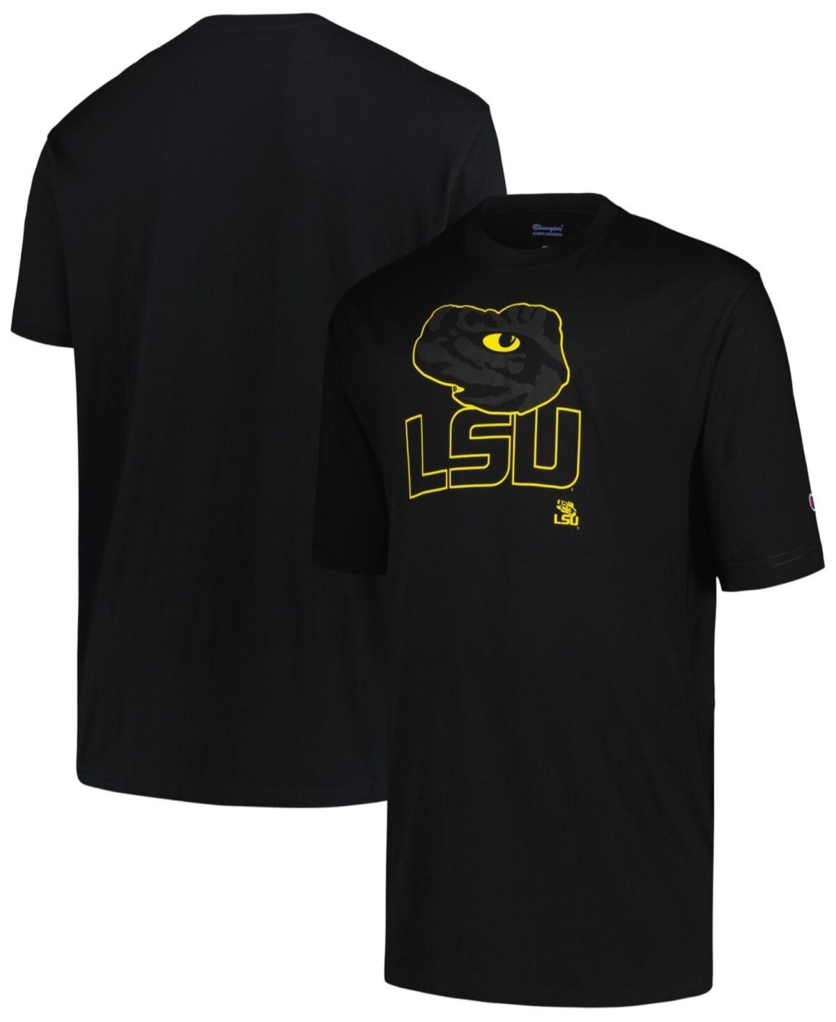 Shop Profile Men's Black Lsu Tigers Big Tall Pop T-shirt