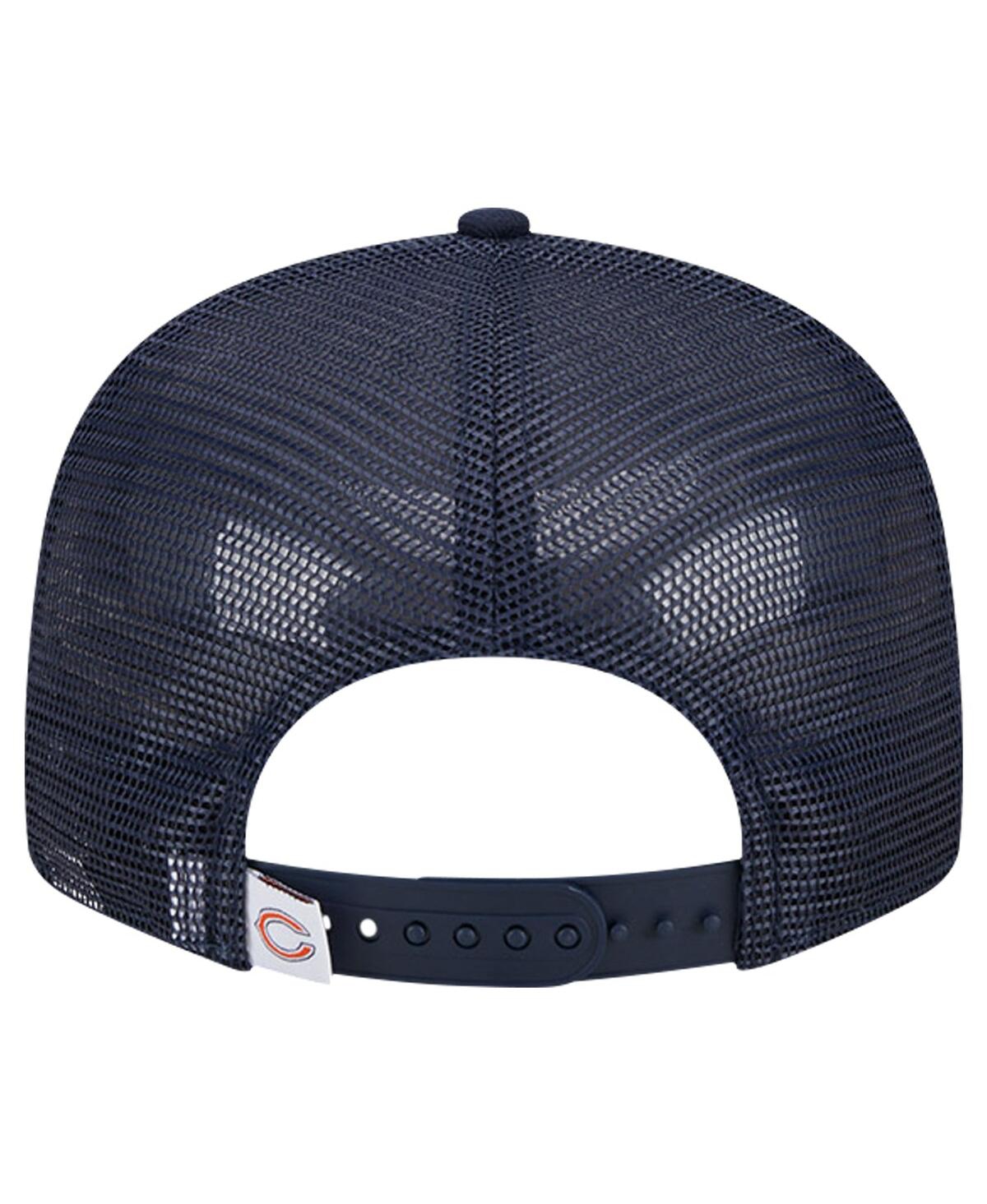 New Era Navy Chicago Bears Main Trucker 9fifty Snapback Hat In Navy