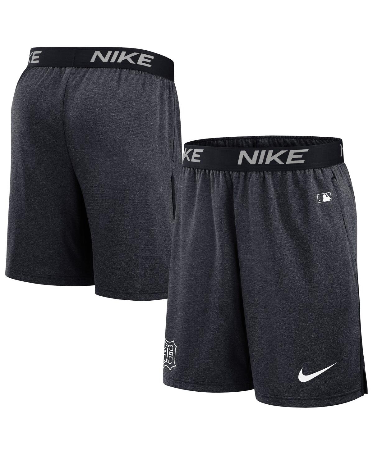 Nike Men's Black Detroit Tigers Authentic Collection Practice Performance Shorts In Blue