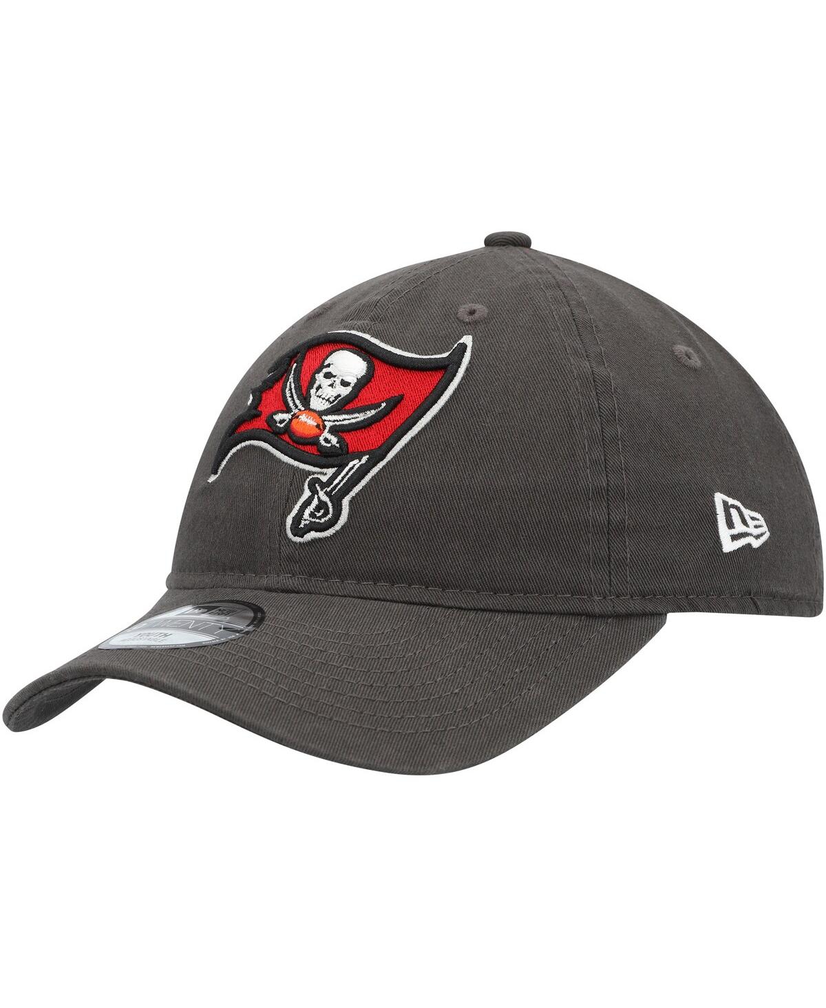 Youth Pewter Tampa Bay Buccaneers Main Core Classic 2.0 9Twenty Adjustable Hat - Pewter