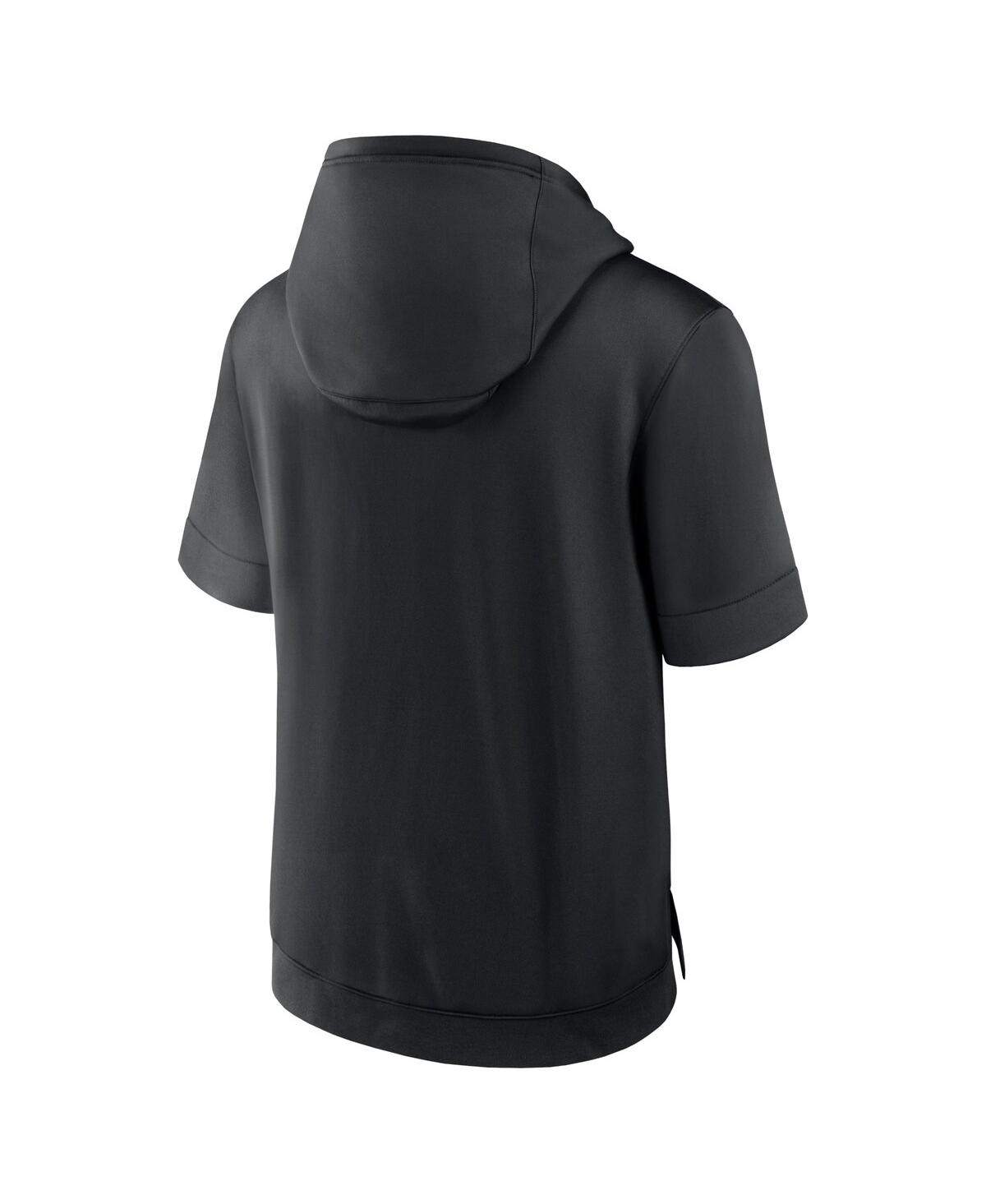 Shop Nike Men's Black Pittsburgh Pirates Tri Code Lockup Short Sleeve Pullover Hoodie In Blk,sndn