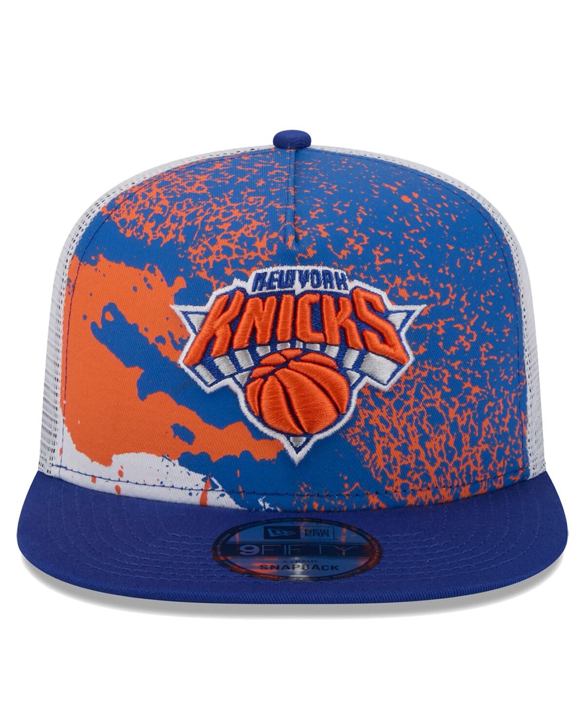 NEW ERA MEN'S BLUE NEW YORK KNICKS COURT SPORT SPECKLE 9FIFTY SNAPBACK HAT 