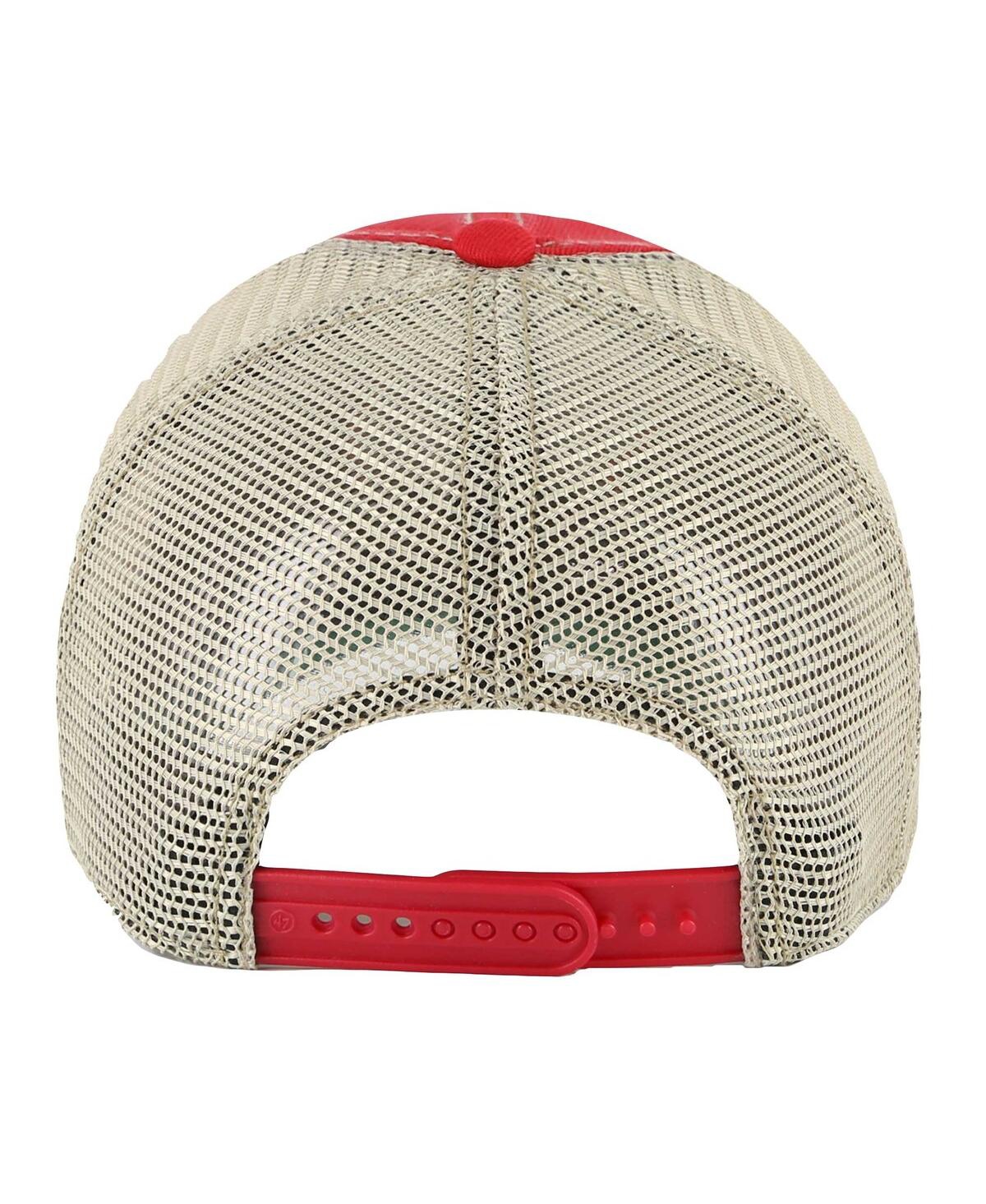 47 Brand Men's Red Nc State Wolfpack Trawler Clean Up Adjustable Hat In Red
