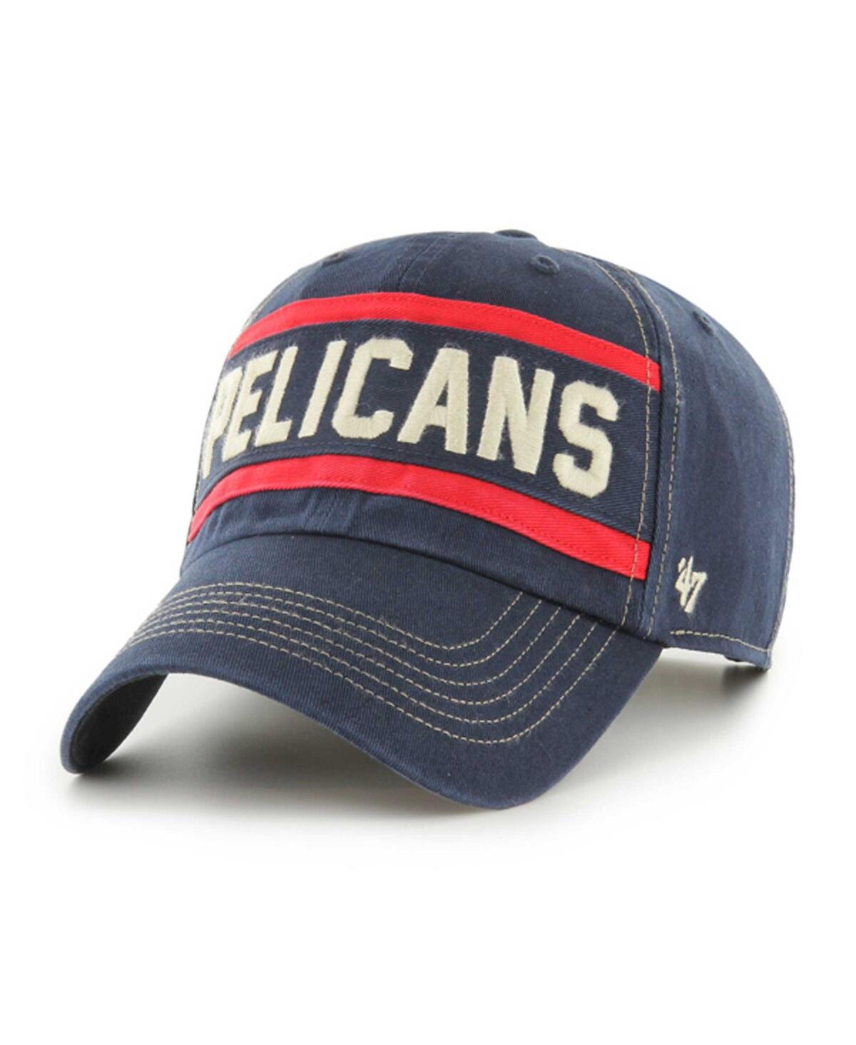Shop 47 Brand 47 Men's Navy New Orleans Pelicans Quick Snap Clean Up Adjustable Hat