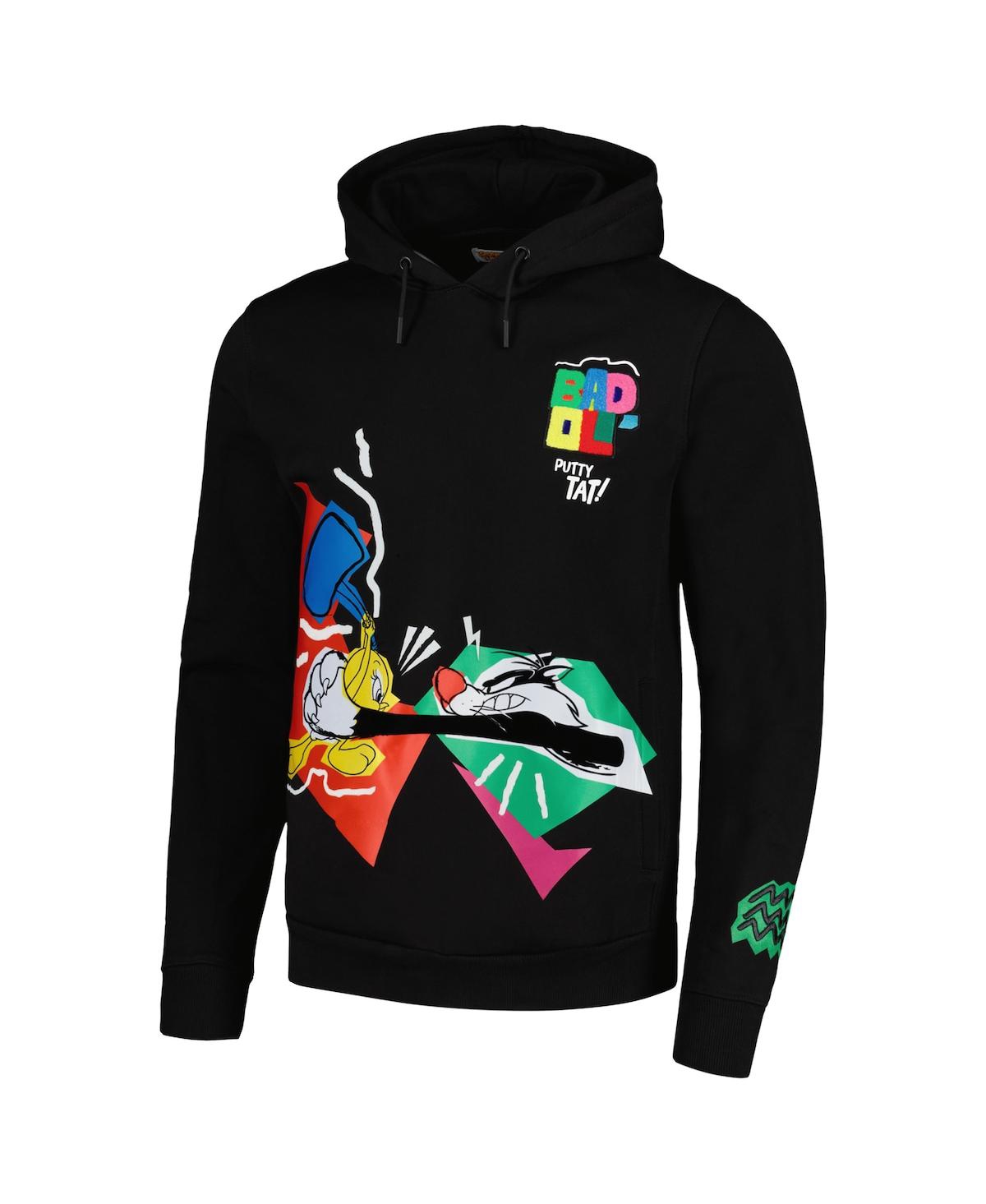 Freeze Max Unisex Black Looney Tunes Bad Ol' Putty Tat Pullover Hoodie In Black