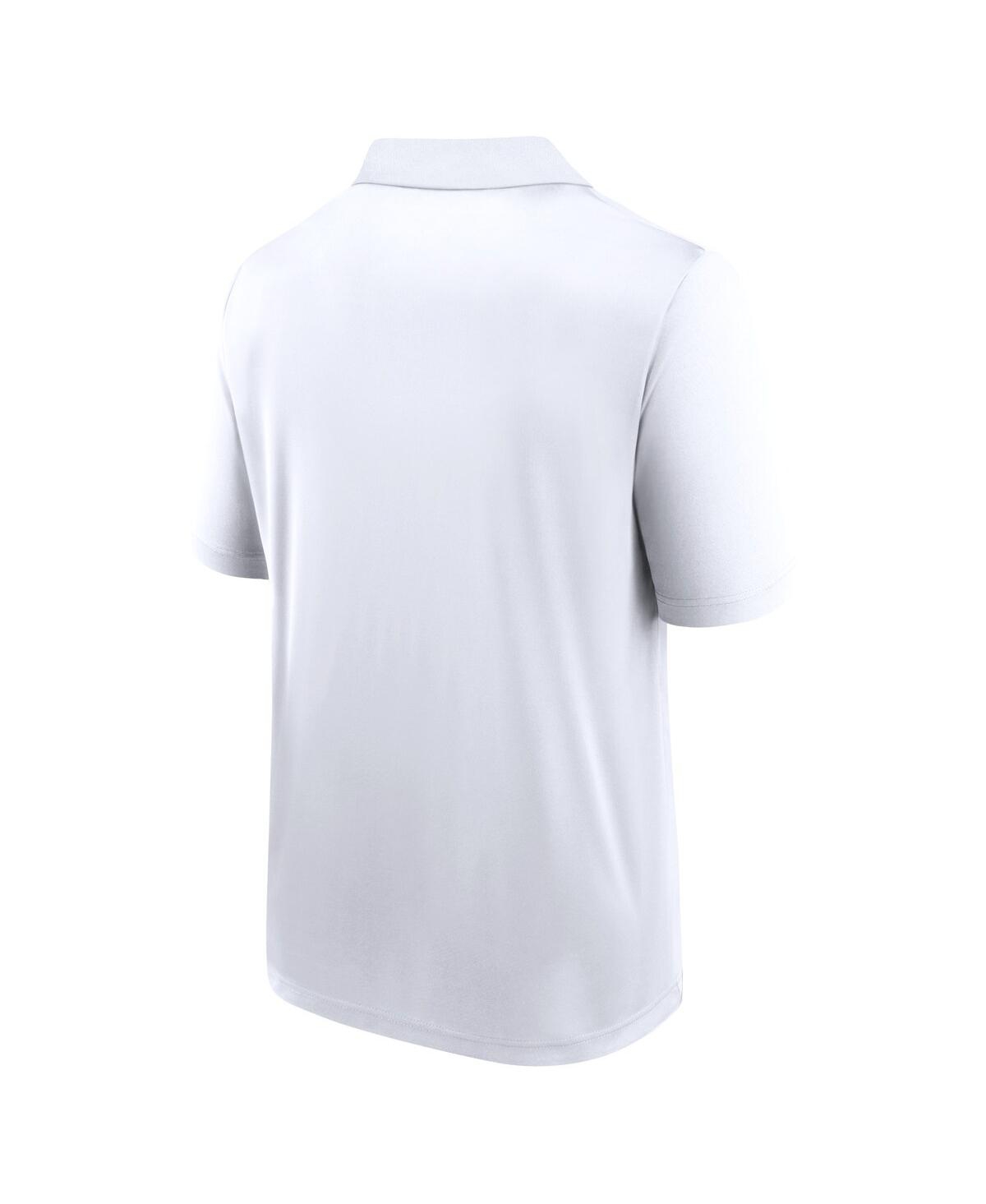 Shop Fanatics Branded Men's White New York Giants Victory For Us Interlock Polo In Wht,d.royl