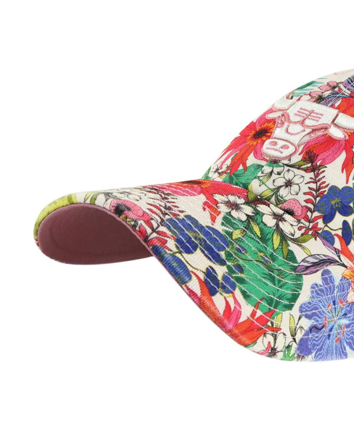 47 Brand Women's ' Cream Pittsburgh Penguins Pollinator Clean Up Adjustable Hat In Cream