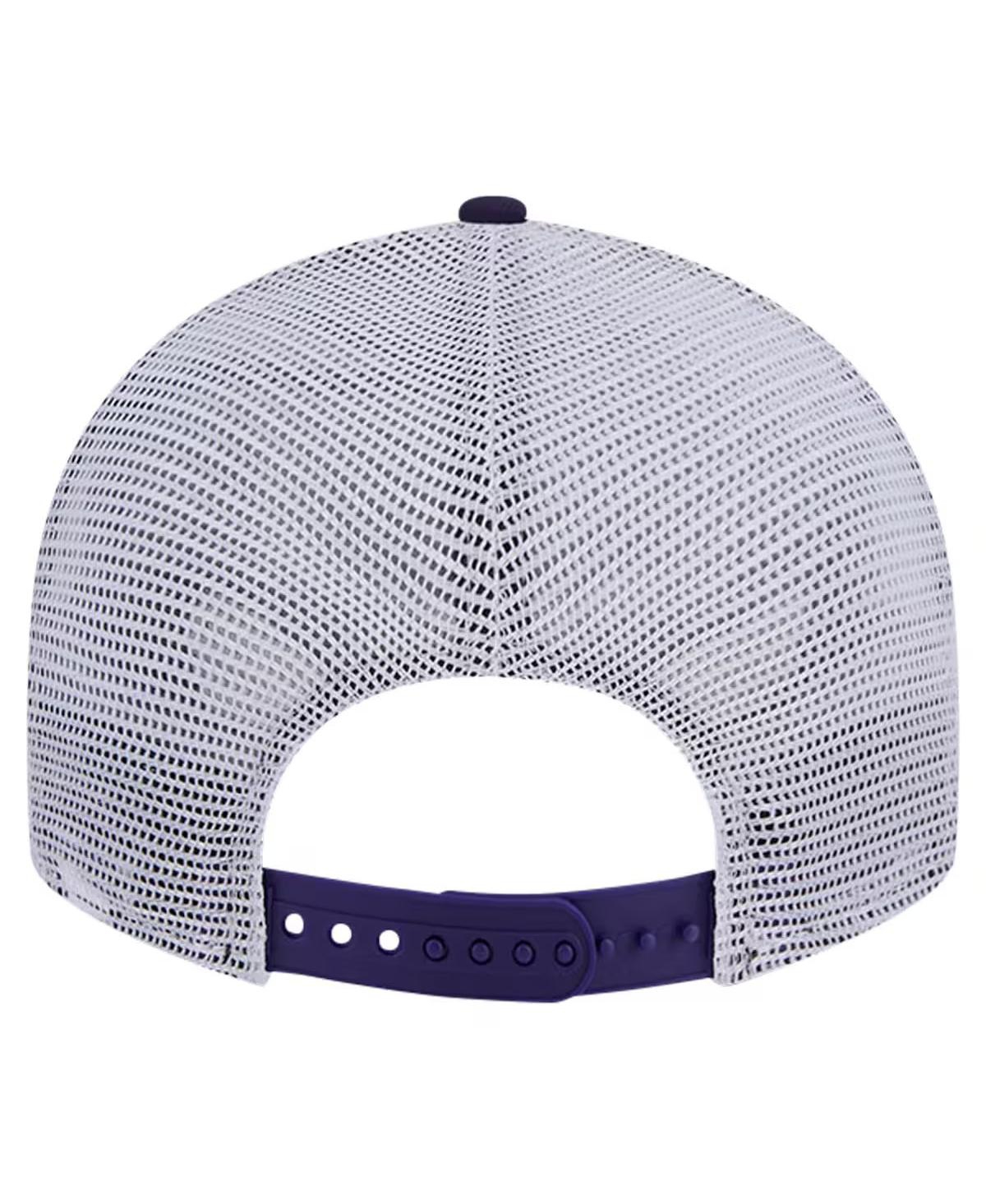 New Era Men'sLsu Tigers Throwback Circle Patch 9fifty Trucker Snapback Hat - Purple