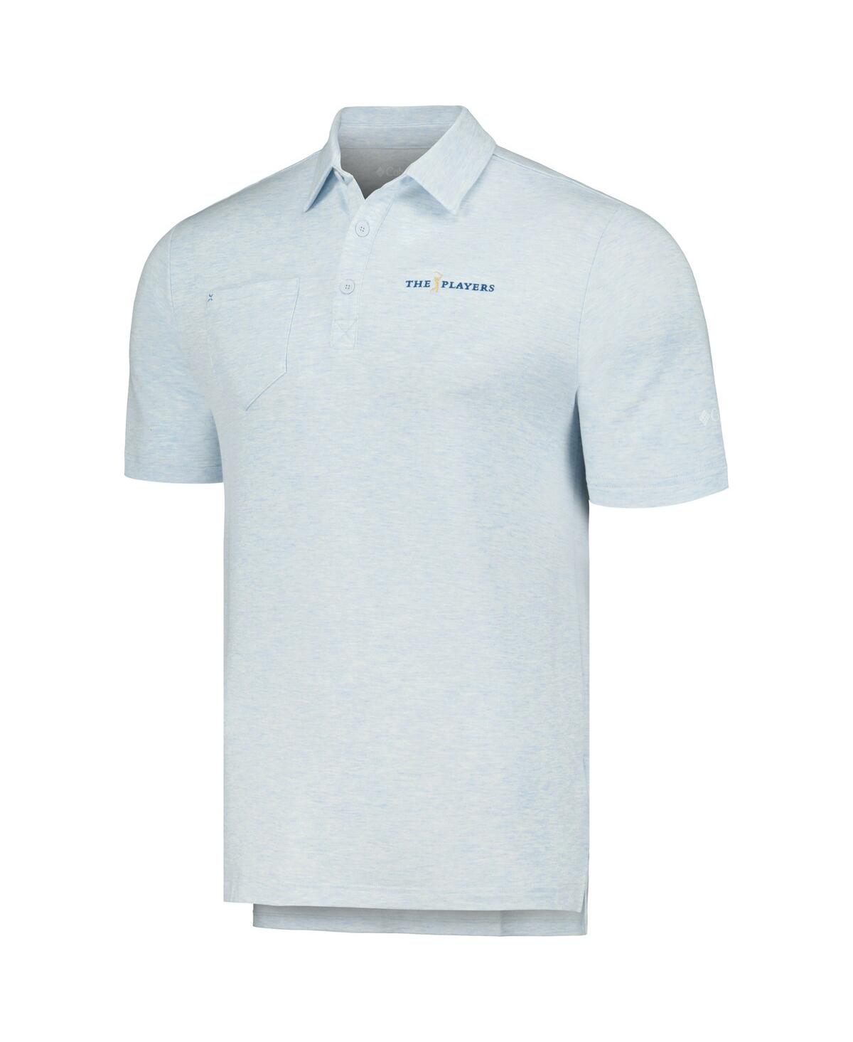 Shop Columbia Men's Light Blue The Players Omni-shade Clubhead Polo