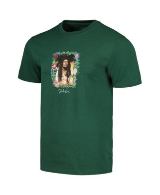 Unisex Forest Green Bob Marley Everlasting Small Portrait Graphic T-Shirt