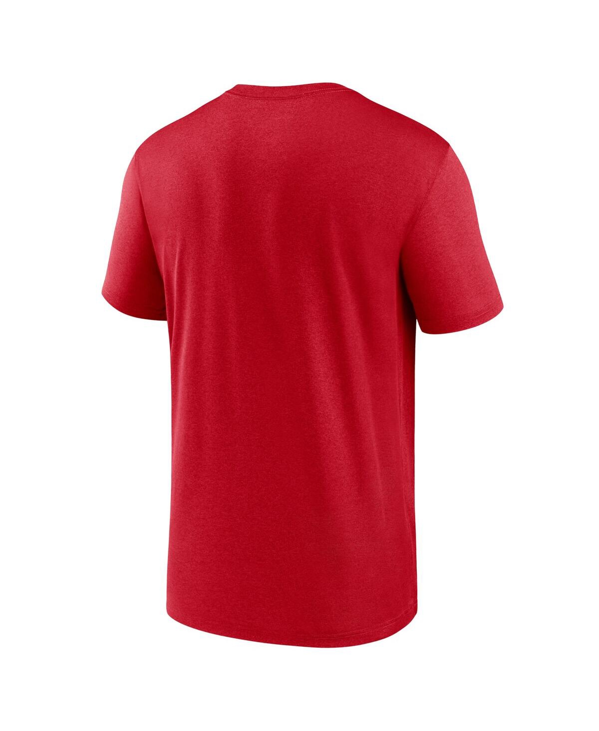 Shop Nike Men's Red Philadelphia Phillies Fuse Legend T-shirt In Sportred