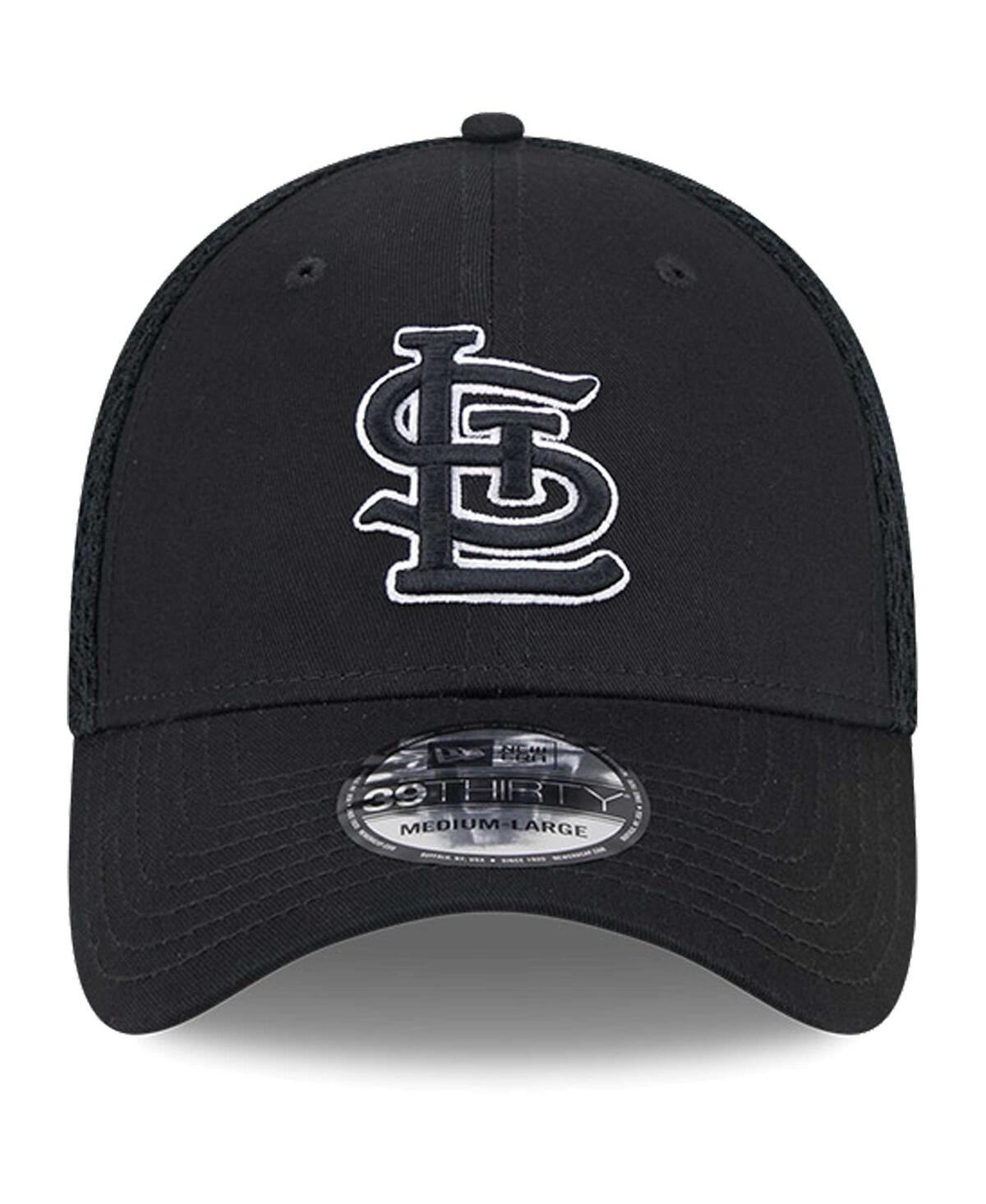 New Era Men's St. Louis Cardinals EvergreenWhite Neo 39Thirty Flex Hat - Black