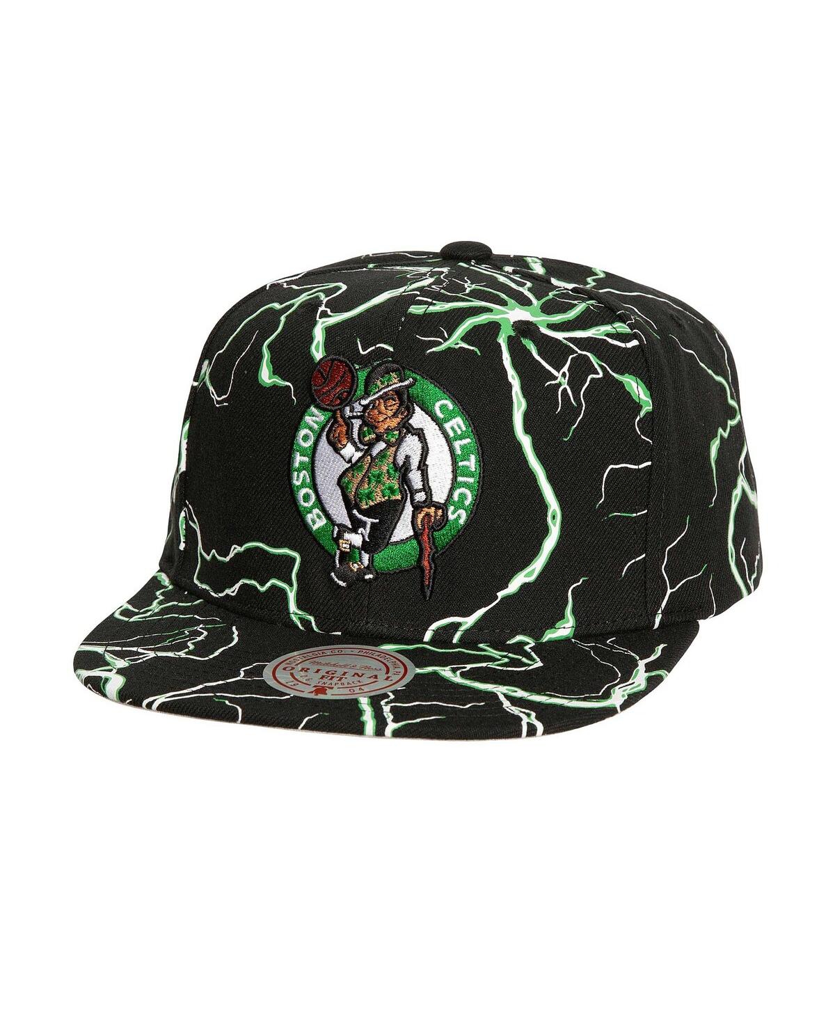 Mitchell Ness Men's Black Boston Celtics Storm Season Snapback Hat - Black