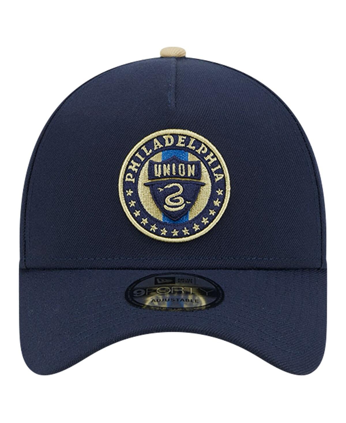 New Era Men'sPhiladelphia Union 2024 Kick Off Collection 9Forty A-Frame Adjustable Hat - Navy