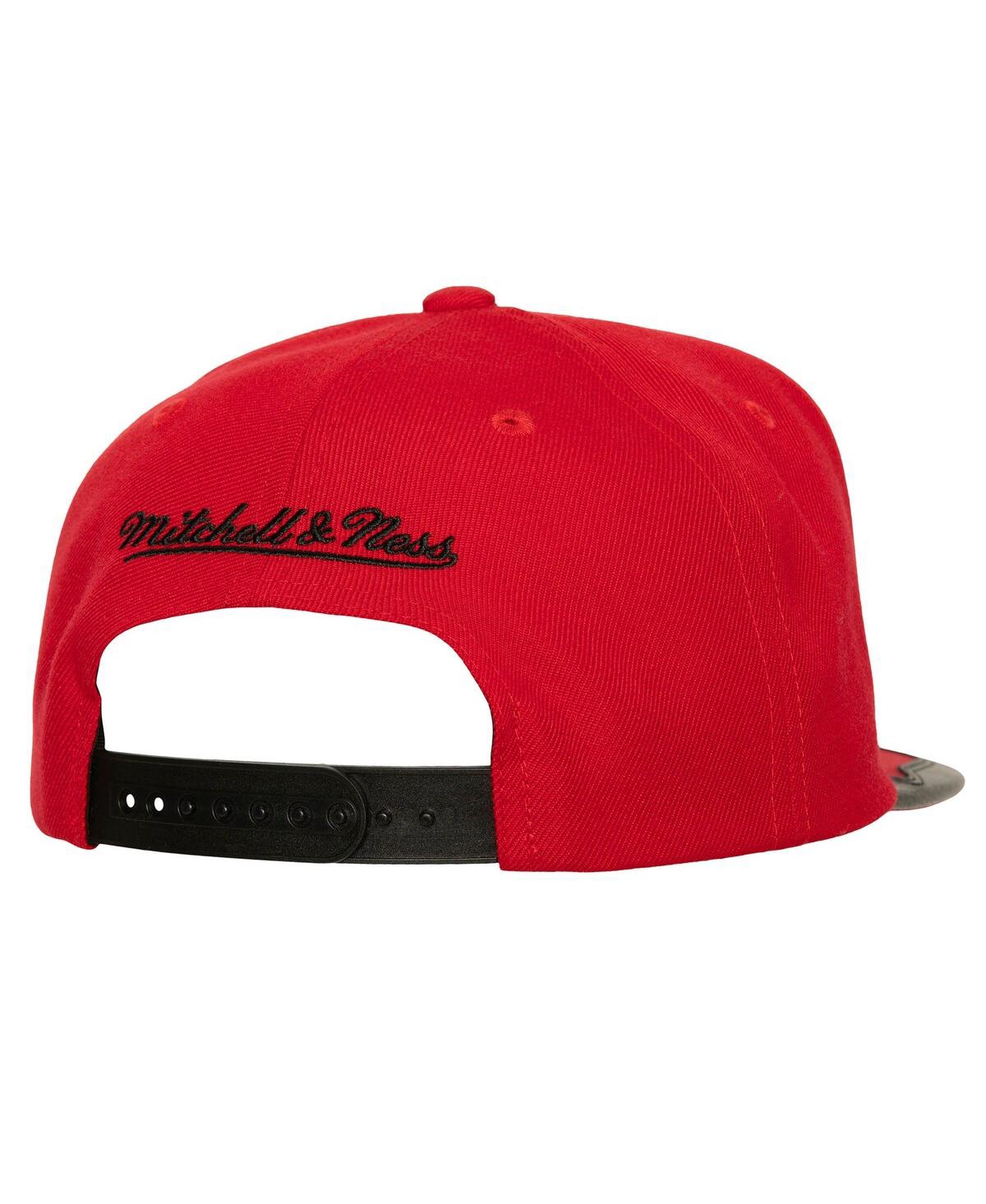 Mitchell & Ness Mitchell Ness Men's Black/red Chicago Blackhawks Day One Snapback Hat In Black Red