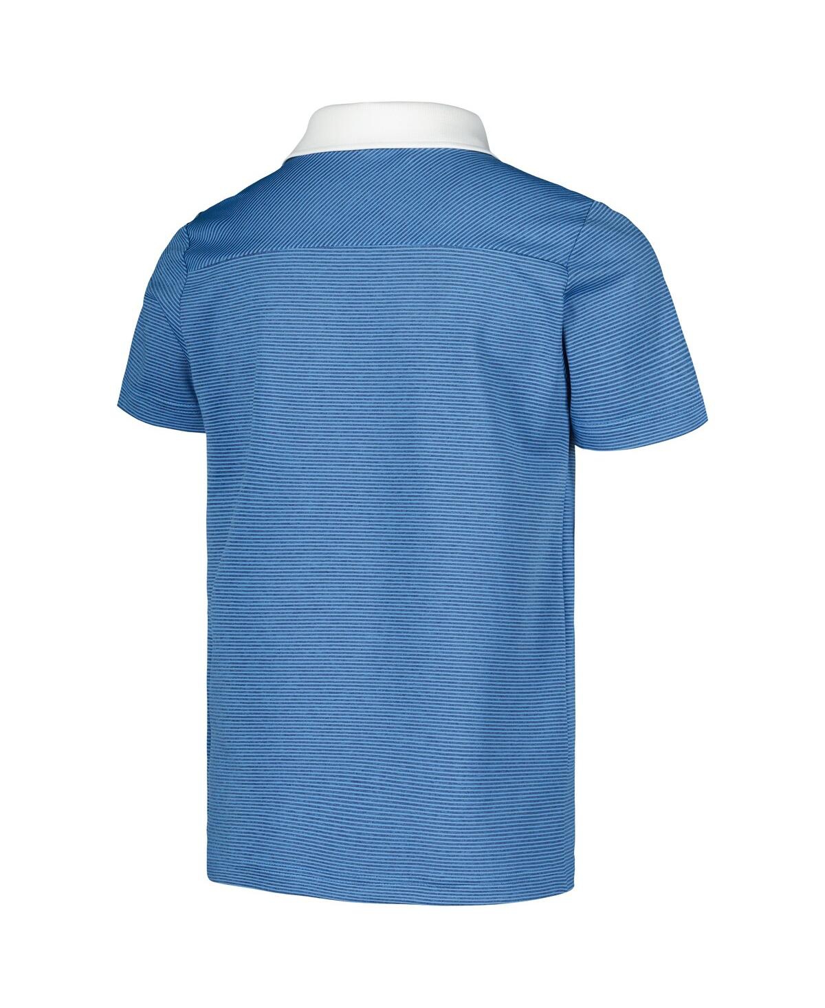 Adidas Youth Blue/Navy The Players Striped Polo