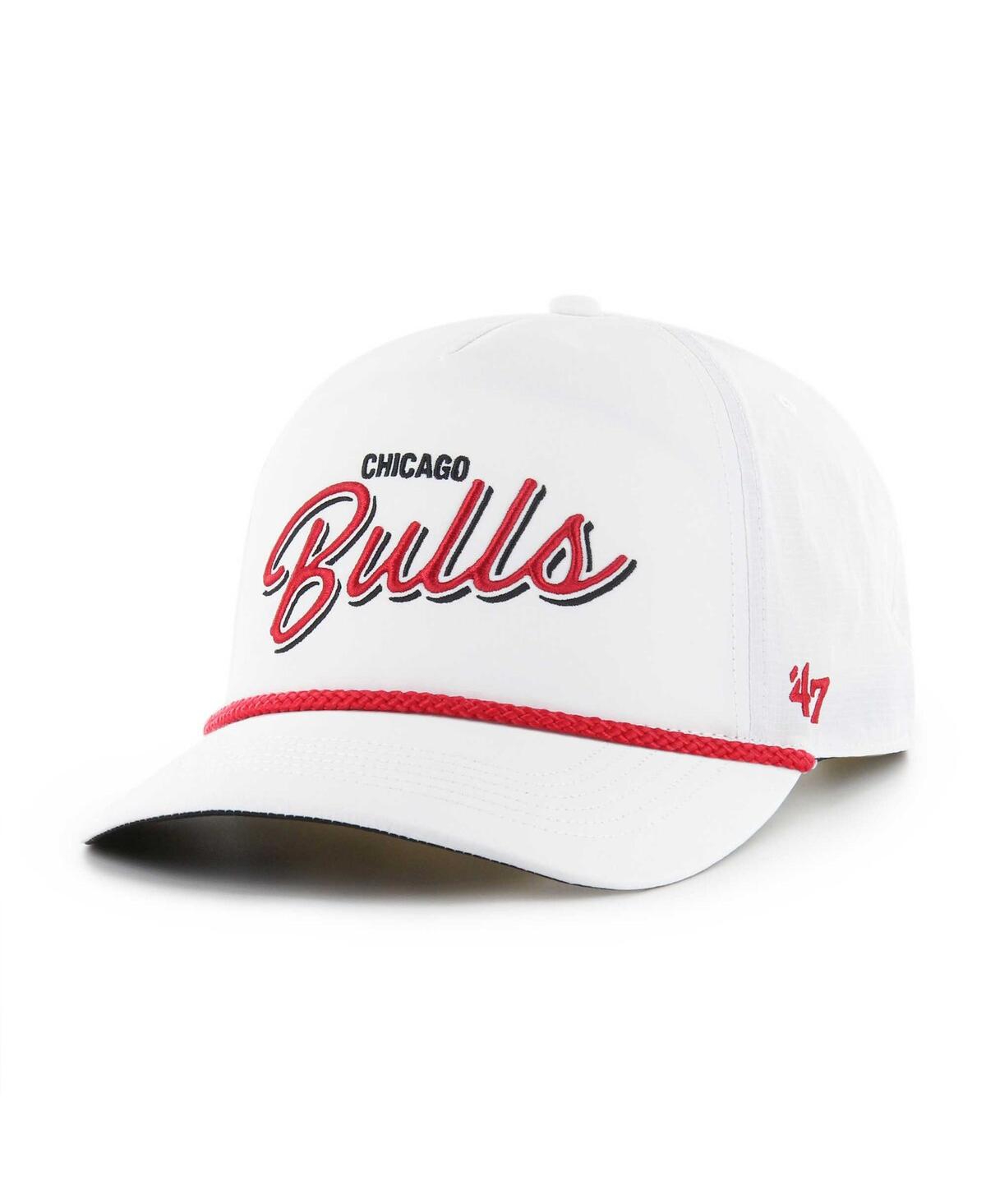 47 Brand Men's White Chicago Bulls Fairway Hitch brrr Adjustable Hat - White