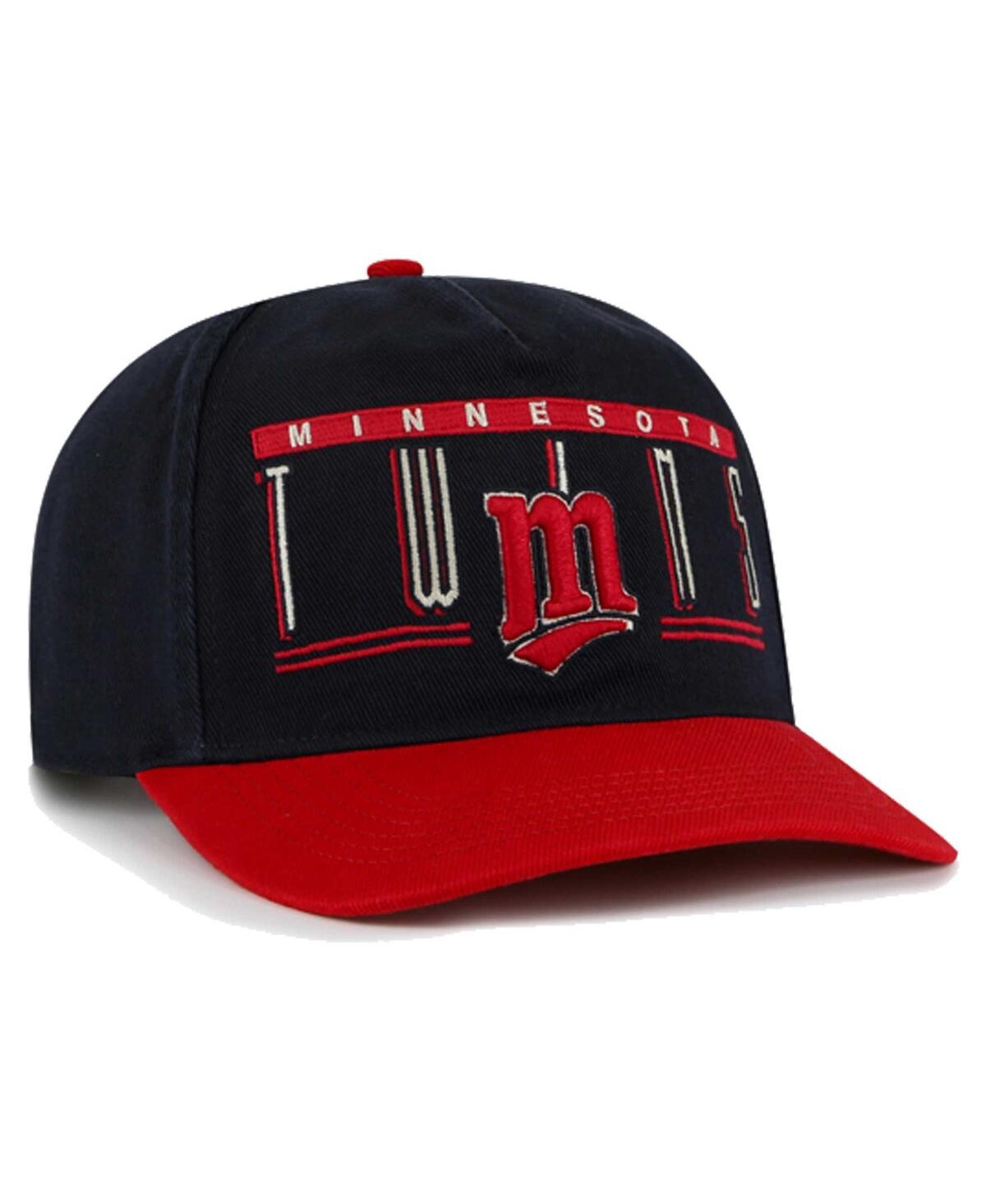 Shop 47 Brand Men's Navy Minnesota Twins Double Headed Baseline Hitch Adjustable Hat