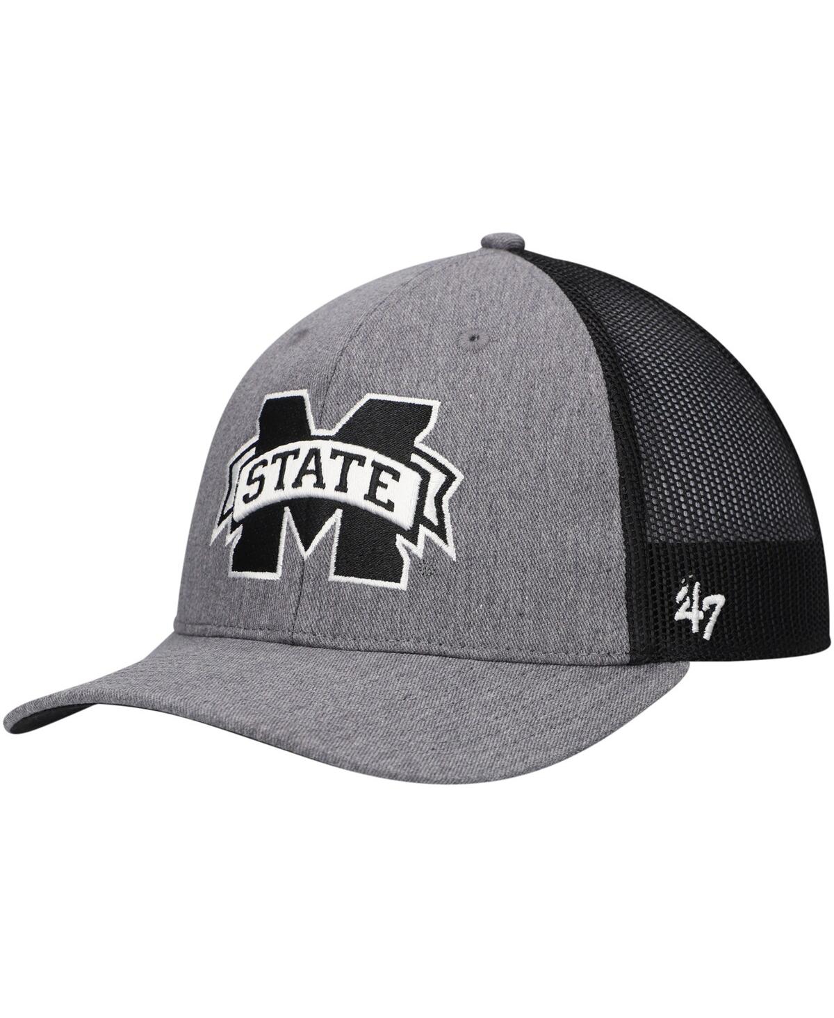 47 Brand Men's Charcoal Mississippi State Bulldogs Carbon Trucker Adjustable Hat - Charcoal