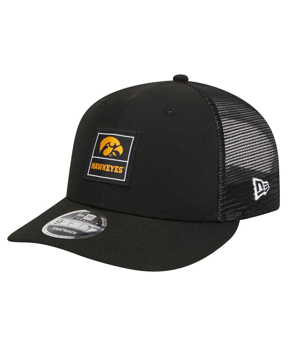 Men's Black Iowa Hawkeyes Labeled 9Fifty Snapback Hat - Black