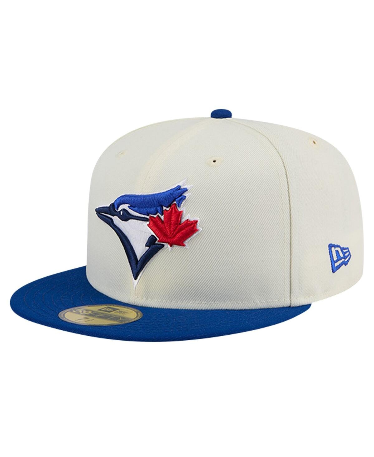 New Era Toronto Blue Jays Authentic Collection 59fifty Fitted Cap In Cream