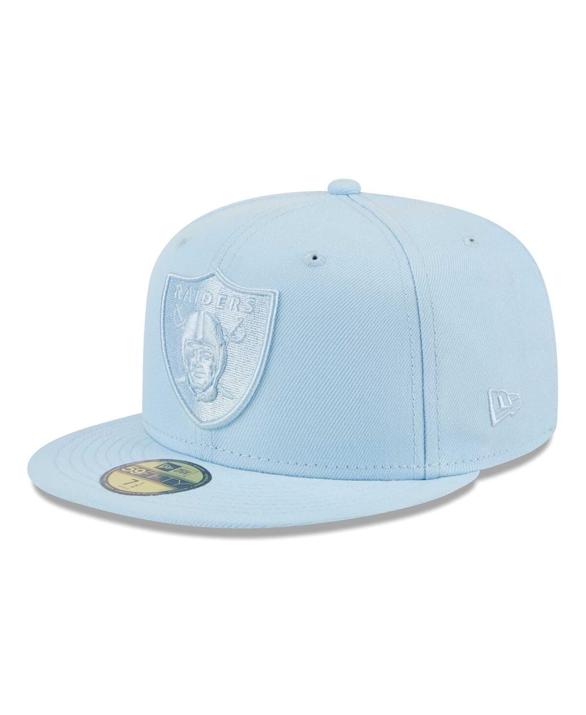 Men's Light Blue Las Vegas Raiders Color Pack 59Fifty Fitted Hat - Light Blue