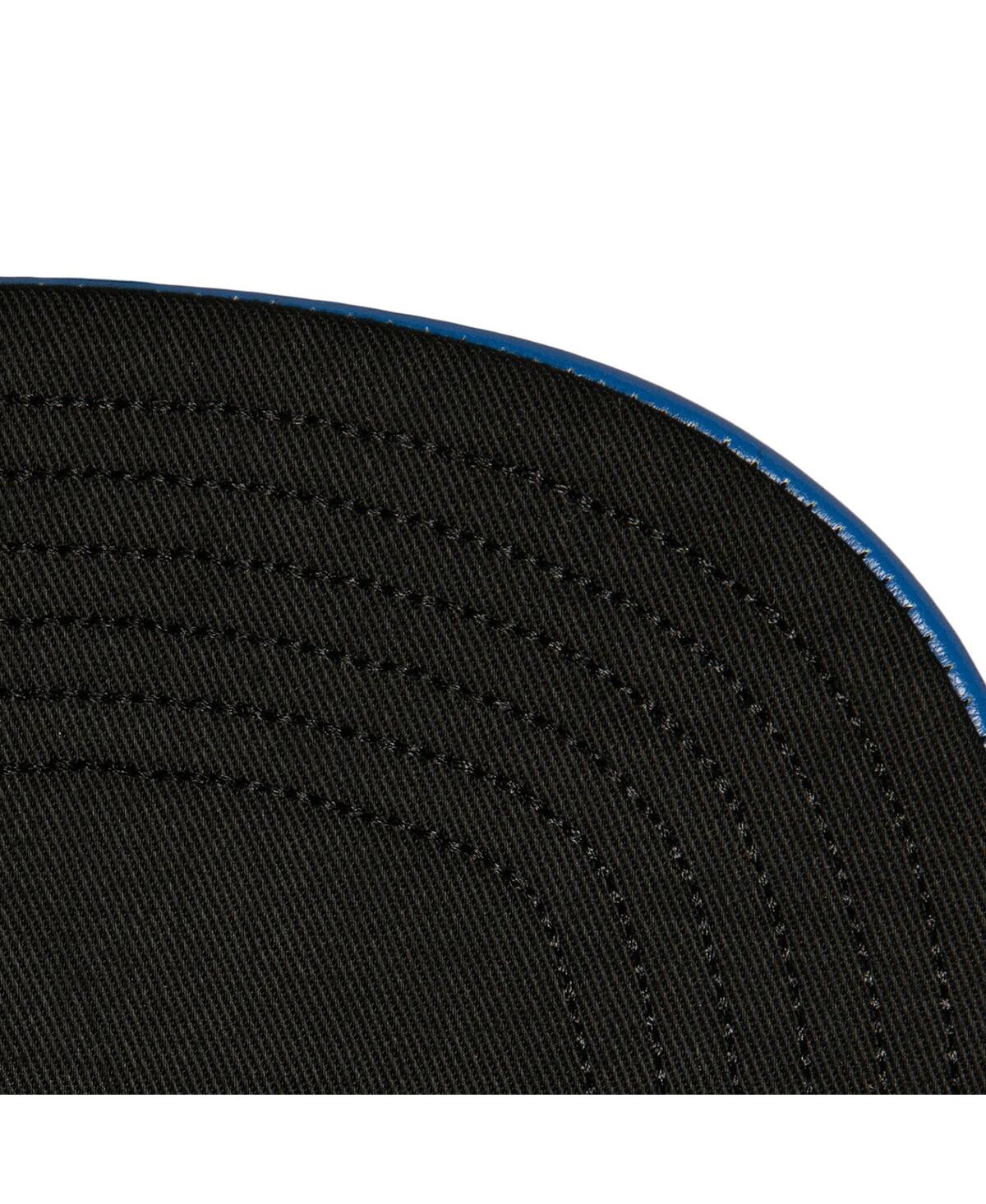 Mitchell & Ness Mitchell Ness Men's Black/royal Golden State Warriors Day One Snapback Hat In Blue Royal