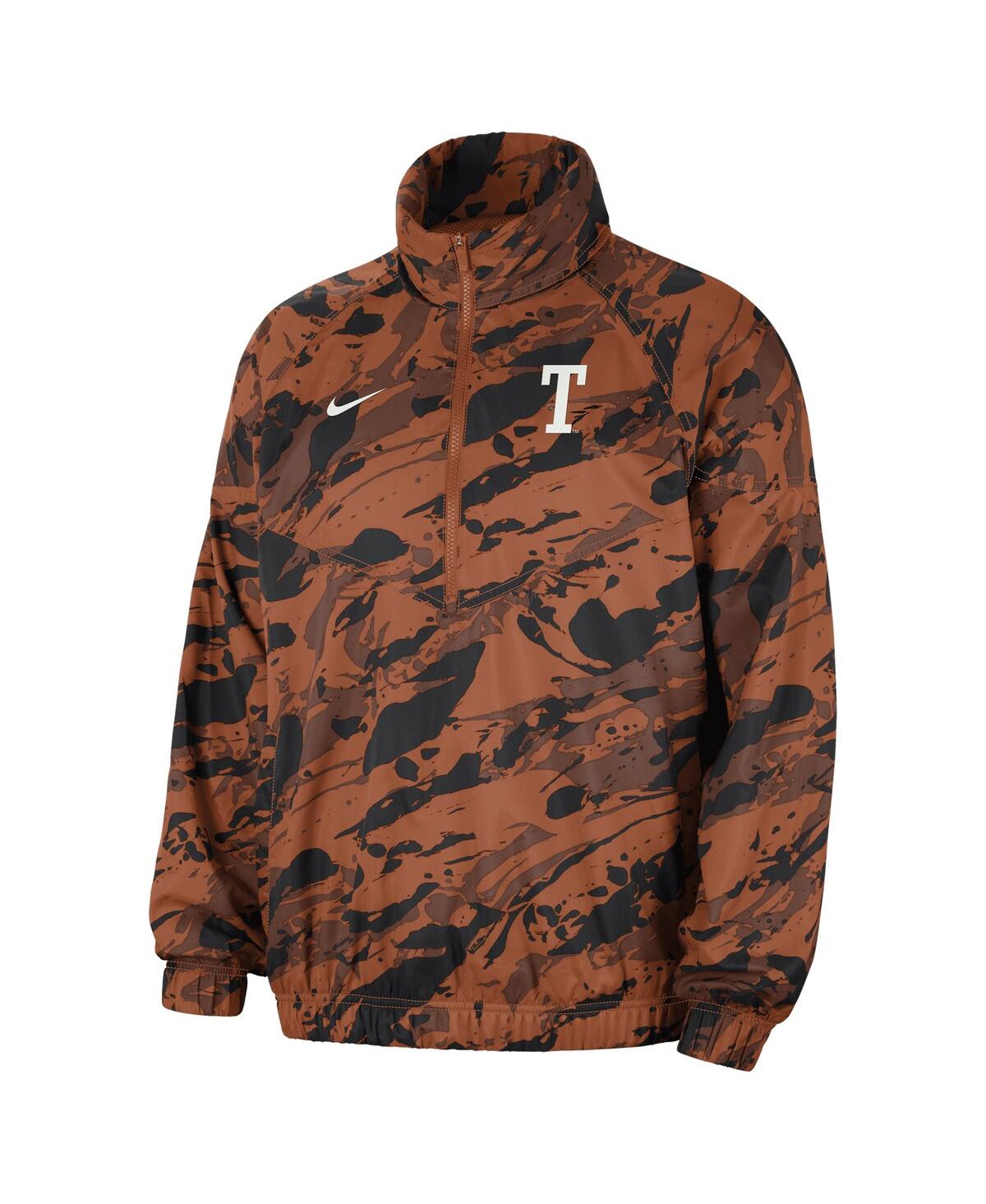 Nike Men's Texas Orange Texas Longhorns Anorak Half-Zip Jacket -smt