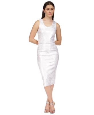Michael Kors - Women's Metallic-Print Sequined Tank Dress