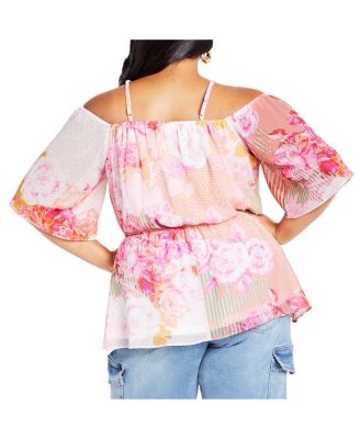 Plus Size Adelina Print Top