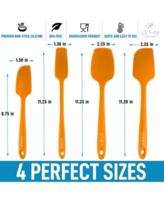 Heat Resistant Non-Stick 4-Piece Silicone Spatula Set for Cooking