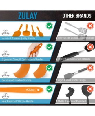 Heat Resistant Non-Stick 4-Piece Silicone Spatula Set for Cooking