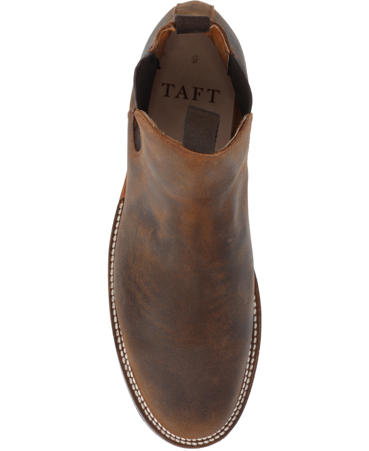 Shop Taft Men's Legion Slip-on Rugged Chelsea Stitchdown Boot In Rust
