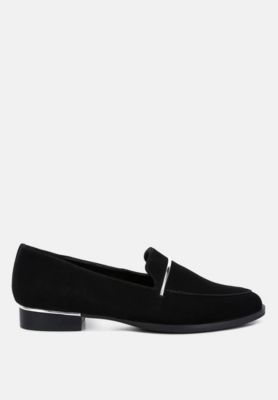 Rag and Co Womens Paulina Suede Slip On Loafers